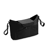 hauck Pushchair Bag, Black - Großer Kinderwagen Organizer mit...