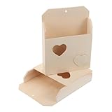Supvox 2 STÜCK Teiliges Holzbriefkasten für Unfertige DIY Dekoration...