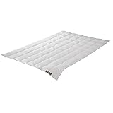 Badenia Trendline Comfort Daunendecke, Leichte Sommerdecke mit 90% Daunen &...