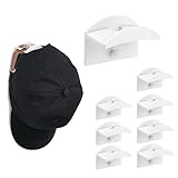 Vicloon Selbstklebende Hut-Organizer, 8 stück Minimalistischer Huthalter...