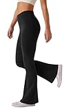 Glacspyg Damen Hose High Waist Schlaghose Bootcut Flared Yogahose...