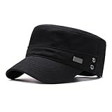 HIQIU Military Cap Herren Armee Kappe Cadet Hut, Unisex Vintage Military...