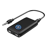 ORIA Bluetooth Aux Adapter, 2 in 1 Bluetooth 5.0 Empfänger, Mini Bluetooth...