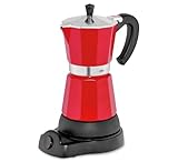 cilio Espressokocher Classico für 6 Tassen | elektrisch 480W | Ø 11,5 cm...