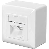 DIGITUS Anschlussdose Cat-6 - 2 Port RJ45 - Aufputz Netzwerk-Dose -...