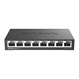 D-Link DGS-108 8-Port Layer2 Gigabit Switch (bis zu 2000 Mbit/s...