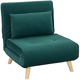 HOMCOM 3 in 1 Schlafsessel Klappbar Schlafsofa mit Bettfunktion...