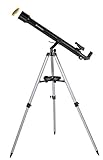 Bresser Refraktor Einsteiger Teleskop Stellar 60/800 mit Smartphone Kamera...