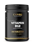 CYPAQ Vitamin B12 Premium - 350 vegane Tabletten für 6 Monate - 500µg...