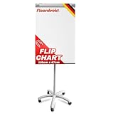 Floordirekt Flipchart mit Rollenfuß, Blockhalter & Seitenarmen -...