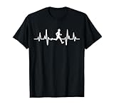Laufen Marathon Joggen | Herzschlag EKG Läufer Motiv T-Shirt