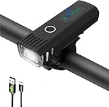 KEWAYO Fahrradlicht Set, Led Fahrradlicht, Fahrradlampe Vorne Aufladbar...