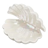 nbeads Keramik-Schmuckteller Mit Weißer Muschel, Muschelförmige...