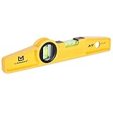 LARMEIL Wasserwaage Magnetisch Torpedo, 25 cm, Alu-Gussprofil, 4 Magnete...