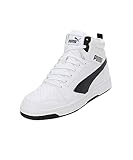 PUMA Unisex Rebound V6 Sneaker, White Black, 40 EU