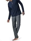 Schiesser Herren Schlafanzug lang mit Bündchen - Nightwear Set