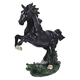 SOLUSTRE Resin Pferdefigur Dekoratives Pferdeornament für Wohn...
