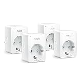 TP-Link Tapo P100 Smart WLAN Steckdose,Alexa Steckdose 4er Pack, Smart Home...