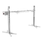 HuKaiL Elektrischer Grillspieße, 134cm Spanferkelgrill 360° Drehspieß...