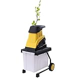 Elektrischer Holzhäcksler Gartenholzhäcksler Walzenholzhäcksler 1,7 Zoll...