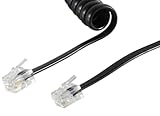 1aTTack.de 5x 4m - Telefonkabel RJ10 (auch RJ9, RJ22 genannt) Stecker...