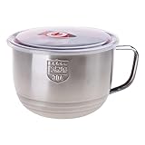 Xinsheinelry Edelstahlschüssel mit Deckelgriff Auslaufsicher...