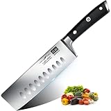 SHAN ZU Kochmesser Nakiri Küchenmesser Profi Messer Chefmesser 16.5 cm...