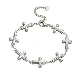 XFSRG Armbänder Damen Mädchen Kreuz Design Armband Damen Gold...