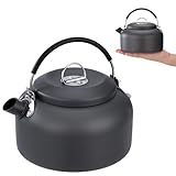 AYMQC Camping Wasserkocher 0.8 L Ultraleichter Aluminium Teekessel Tragbar...