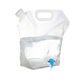 Qidures 5/10L Faltbarer Wasserkanister, Tragbar Trinkwasser Behälter Mit...