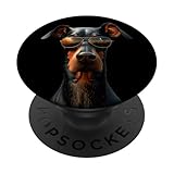 Dobermann mit Sonnenbrille Hunde Motiv Stolze Dobermänner PopSockets...