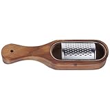 Veemoon Edelstahl Käsereibe und Gemüsereibe mit Holzgriff Kompakte...