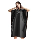 flintronic Handtuch Poncho, 110 * 80cm Mikrofaser Surf Poncho, Quick Dry...