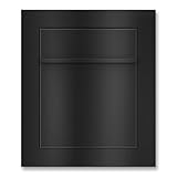 Metzler Unterputz Briefkasten Tiefschwarz RAL 9005 – Hochwertiger...