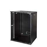 LogiLink W15A54B ECO Wandschrank 15HE (560mm Tiefe), Flat Pack...