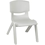 Kinderstuhl/Stuhl - Farbwahl - grau - Silber - Plastik - bis 100 kg...