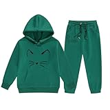 Kapuzenpullover Kinder Mädchen Hoodie mit Katzenohren Gothic...