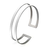 Oberarmreif Silber Armreif Oberarm Armbänder für Damen Minimalistischer...