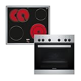 Siemens EQ110KA2EE iQ100 Herd-Glaskeramik-Kochfeld-Kombination...