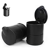 VireEyU 2 Stück Auto-Mülleimer mit Deckel, Passend für Becherhalter und...