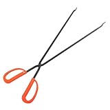 Sosoport Feuerzange aus Robustem Eisen mit Langem Griff Hitzebeständig und...