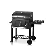 ACTIVA Holzkohlegrill Angular Guss inkl. Gusseisenrost I Holzkohlegrill mit...