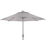 Dehner Sonnenschirm Milos, Ø 300 cm, Höhe 261 cm, Aluminium/Polyester,...