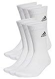 adidas Unisex Cushioned Sportswear 6 Pairs Crew Socken, White/Black, S...