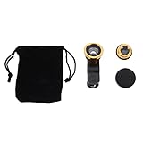 NUOBESTY 2Sätze Clip Telefon Kameraobjektiv Fisheye Makro Weitwinkel...
