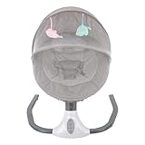 Elektrische Babywippe mit Musik, Fernbedienung, 4 Schaukelmodi & Timer,...