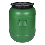 F & R Regentonne mit Deckel 80 Liter aus HDPE I Futtertonne Pferd I...
