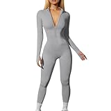 Jumpsuit Damen, Damen Jumpsuit Onsie Doppelte Biergiraffe Jet Pack Sexy...