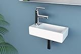 Mini Hänge-Waschbecken NEG Uno41H extra klein 36x18cm rechteckig...