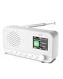 OiDiPi DAB-Radio mit Bluetooth, wiederaufladbares digitales FM-Radio,...